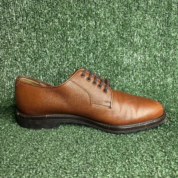 Ferragamo Mens Size 8 EE Leather Lug Sole Oxfords Shoes Brown - Insole Swap main image 10